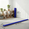 Soozier 7FT Folding Balance Beam, Gymnastics Beam with Suede Surface, Blue