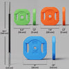 Soozier 66lbs Adjustable Barbell Weight Set, Barbell Bar, Multicolour