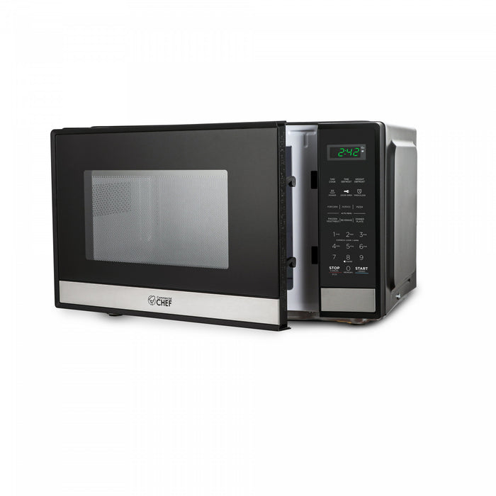 CHM Series Commercial Chef 0.9 Cu. Ft. Countertop Microwave Oven, CHM9MS Countertop Microwave Less 1cuft