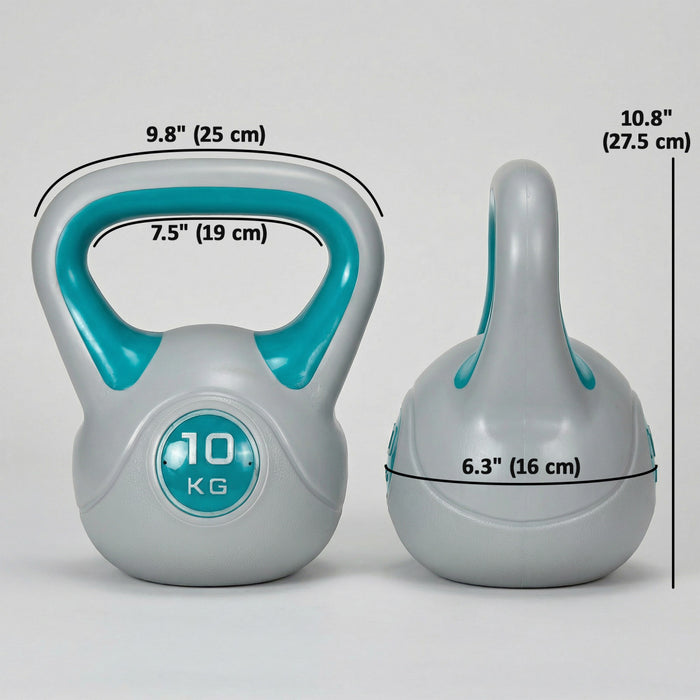 Soozier 22 lb Soft Kettlebell, Sand Filled Weight with Handle, Light Blue