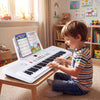 Costway 61 Key Keyboard Piano for Beginners,Electric Portable Digital Piano with Music Stand White
