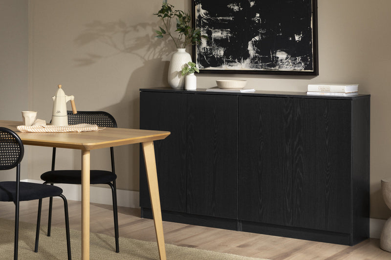 Arum 2-door Accent Cabinets - Black Oak  