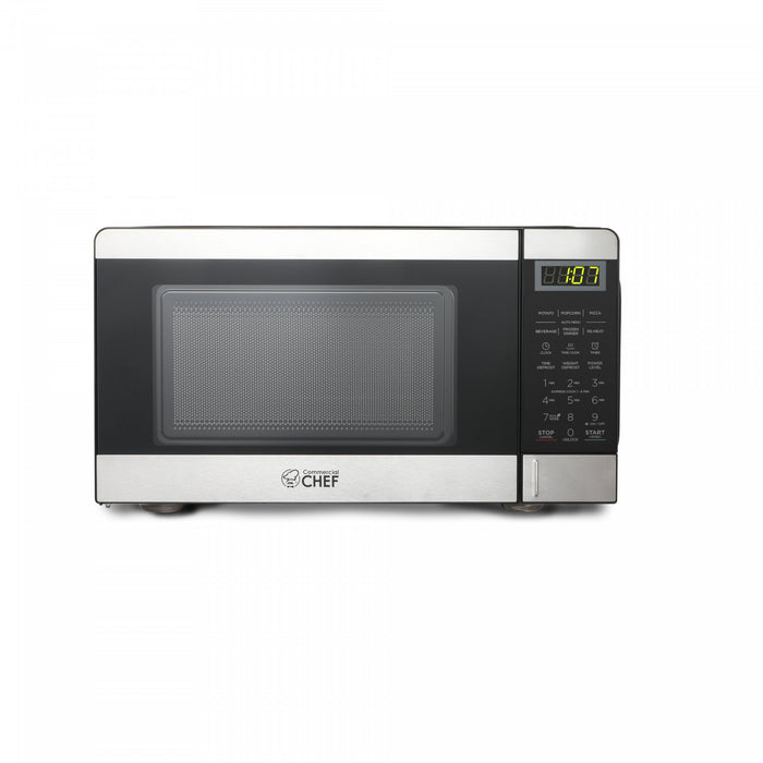 CHM Series Commercial Chef 0.7 Cu. Ft. Countertop Microwave Oven, CHM770S Countertop Microwave Less 1cuft