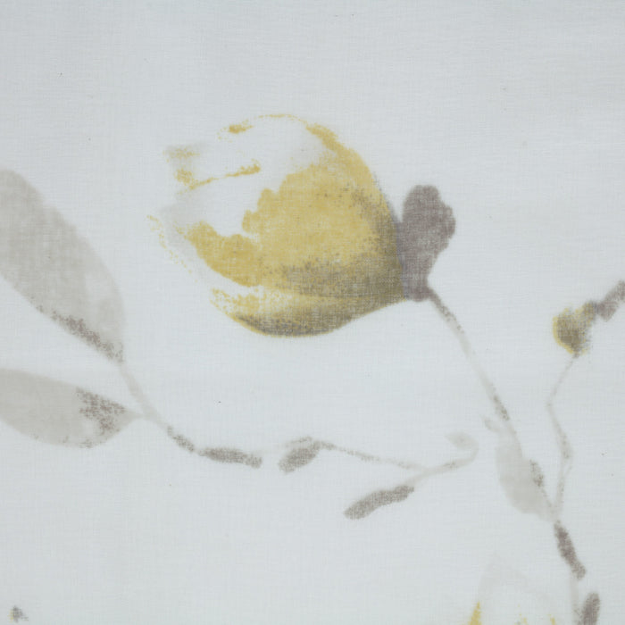 Habitat Symphony Yellow Sheer Grommet Curtain Panel - 52 x 63