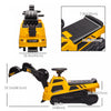 Aosom 3 In 1 Ride On Excavator Bulldozer Road Roller, No Power Pretend Play Construction With Music,|Aosom Voiture De Construction Pour Enfants 3 En 1, Rouleau Compresseur, Pelle, Bulldozer, Constructi