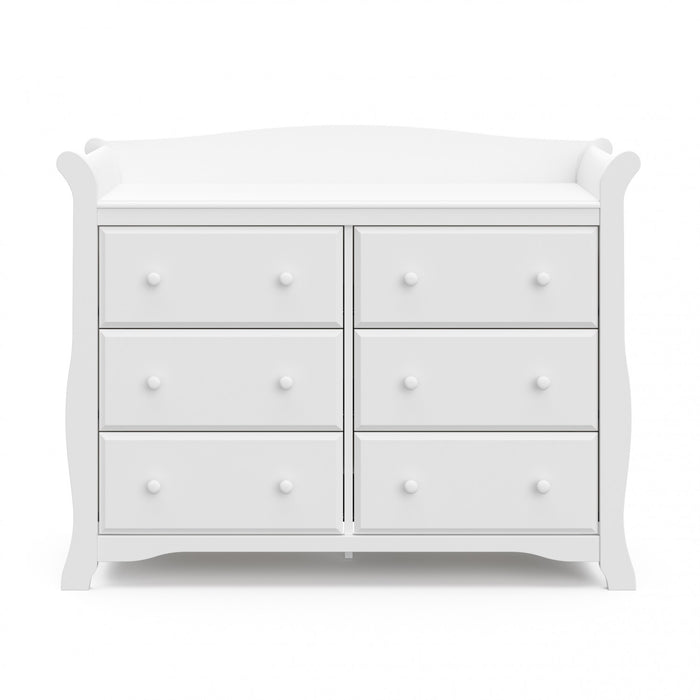 Storkcraft Avalon 6 Drawer Dresser - White