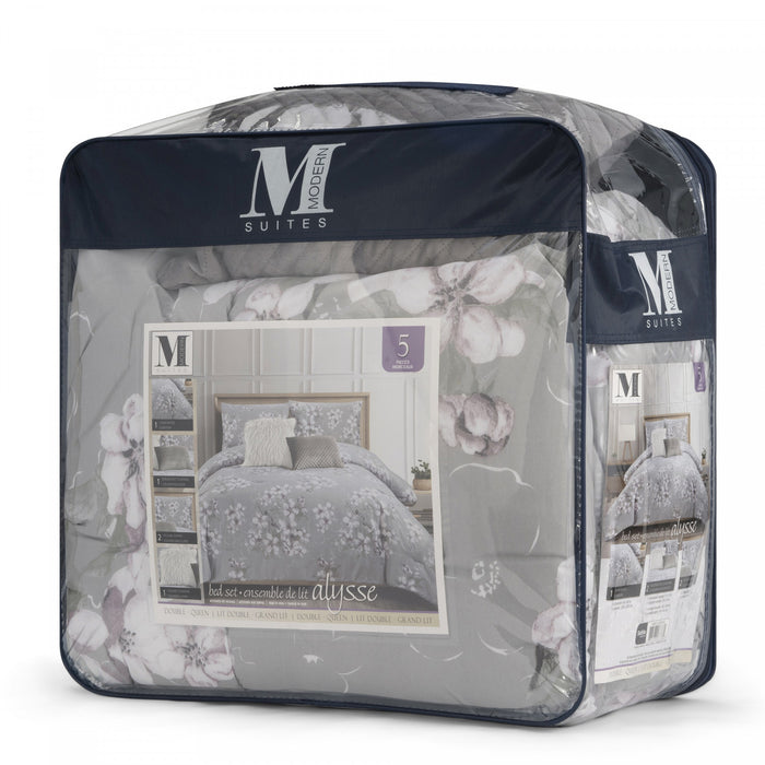 Alysse 5-Piece Floral Comforter Set
