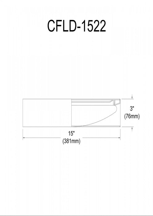 Dainolite Cfled Flush Mount 15\" Grey Shade Lamp