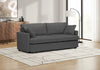 Sleeper Sofa, 78" Length, Convertible Sofa Bed, Dark Grey Fabric, Contemporary, Modern Sleeper Sofa | Canape Lit Convertible, 78" Longueur, Tissu Gris Fonce, Contemporain, Moderne