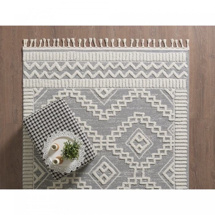 Quinto Moroccan Quatro Shag Area Rug - 6'3\" x 9'