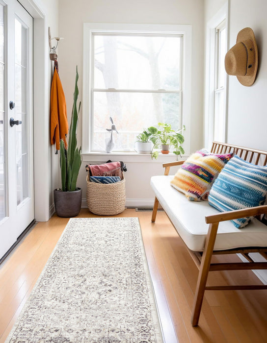 Mira Grey Rug 2'8\" x 8'2\"