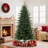 HOMCOM 7ft Artificial Christmas Tree with Foldable Metal Base, Green