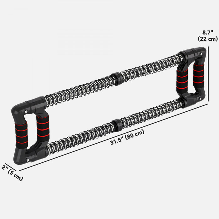 Soozier Chest Expander With 22-176 Lbs Adjustable Resistance For Men Women