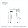 Palary Laundry Tub Accent Cabinet - White|Armoire d’appoint Palary avec cuve pour la buanderie - blanche