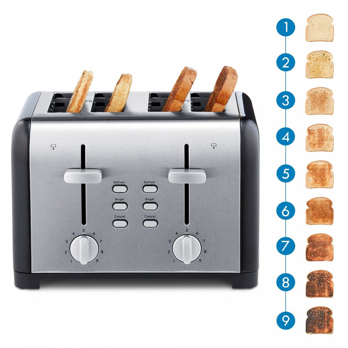 Kenmore 4-Slice Toaster with Dual Controls Black - KKTSDC4SB