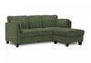 Upholstered Sofa Chaise Lounger, Chaise Lounge, Dark Green Fabric, Modern, Contemporary Sofa | Canape Chaise Longue Rembourre, Tissu Vert Fonce, Moderne, Contemporain