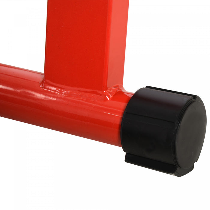 Soozier Bike Trainer Magnetic Bicycle Stand Indoor Exerciser W/ Quick Release Skewer, 5 Levels Resistance, Red