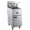 FORNO Commerciale Natural Gas Deep Fryer, 4 Burners 120,000 BTU, 50 lbs Oil Capacity - FCMGF0023 | Friteuse a gaz naturel Commerciale, 4 bruleurs (120 000 BTU), capacite d'huile de 50 lb – FCMGF0023