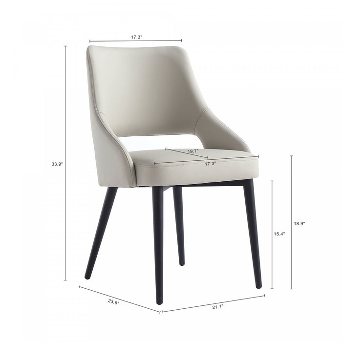 Tremont Modern 8-Piece Dining Chair Set in Stone Gray