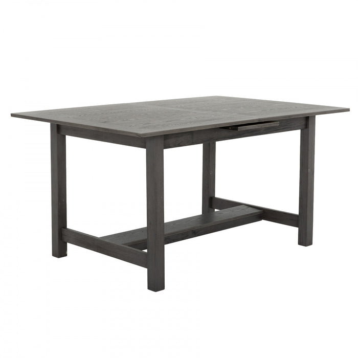 Ashford 5-Piece Solid Wood Extendable Dining Set with Self-Storing Leaf (Seats 4-6)
