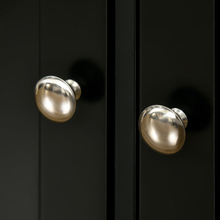 HOMCOM Coffee Bar Cabine, Kitchen Cabinet with Drawers, Black