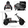 Aosom Pedal Go Kart For Kids, Pedal Powered Ride-On Car With Adjustable Bucket, Handbrake, 4 Rubber |Aosom Kart A Pedales Pour Enfants, Voiture A Pedales Avec Seau Reglable, Frein A Main, 4 Roues En Ca