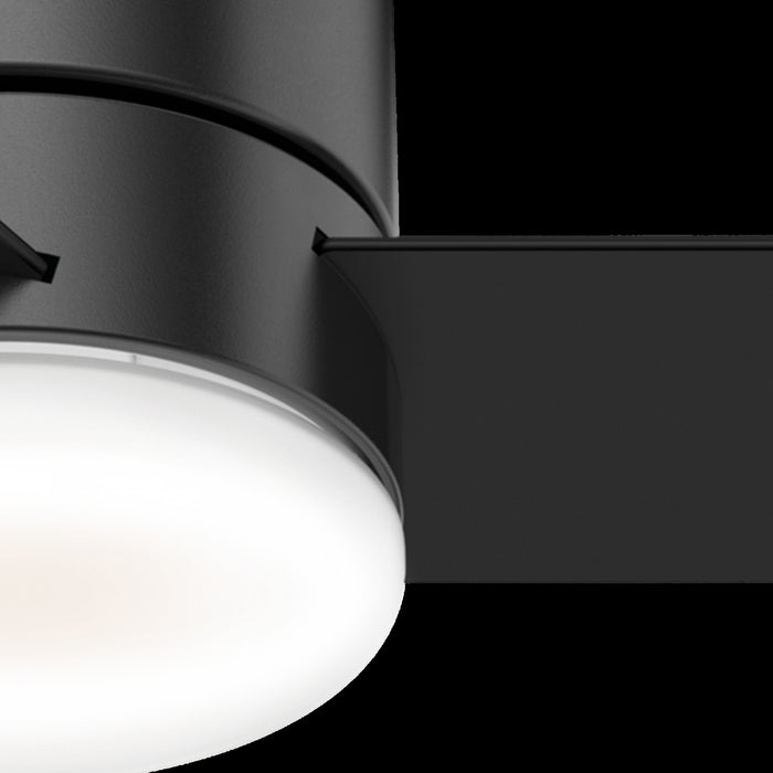 Minimus Ceiling Fan with Light Fixture - Black