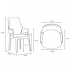 Kara Modern 6-Piece Dining Chair Set in Blue | Ensemble de 6 chaises de salle a manger Kara Modern en bleu