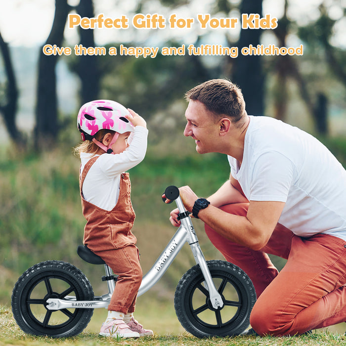 Babyjoy Aluminum Balance Bike For Kids Adjustable No Pedal Training Bicycle