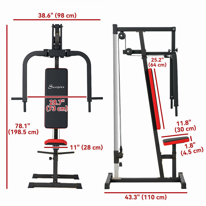 Soozier Chest Fly And Chest Press Machine For Upper Body Training