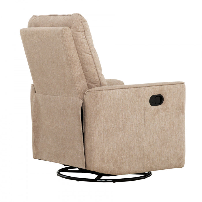 Sawyer 30 in. Upholstered Swivel Glider Recliner - Beige