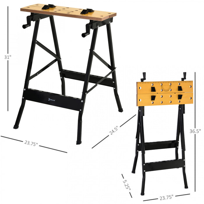 Durhand 220 Lbs Capacity Foldable Work Bench Sawhorse