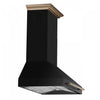Forno Aria 36 Inch Wall-Mounted Black Range Hood-FRHWM5095-36BLK | Hotte de cuisiniere murale Aria de 36 po, noir-FRHWM5095-36BLK