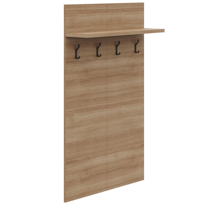 Porto Entryway Wall-Mounted Coat Rack with Shelf