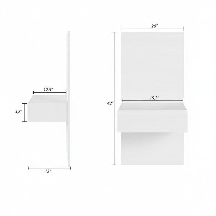 Milano Floating Nightstand Extension Panel Set of 2