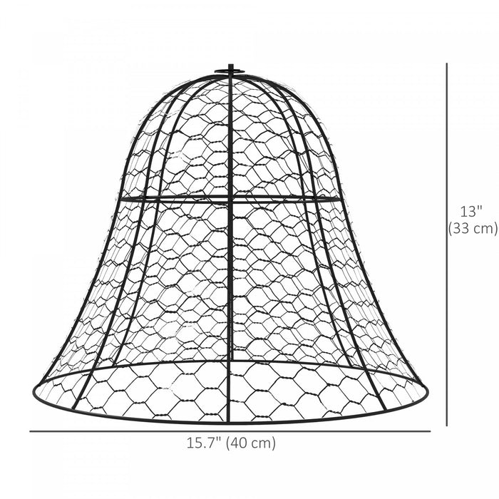 Outsunny 12 Pack Garden Chicken Wire Cloche, Plant Protectors From Animals