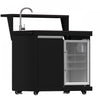 Forno All'Aperto Outdoor Kitchen with Black Countertop, 99,600 BTU, Bar Module & Pizza Oven - FODKT2568BLK | Cuisine d'exterieur All'Aperto avec comptoir noir, 99 600 BTU, module bar et four a pizza – FODKT2568BLK