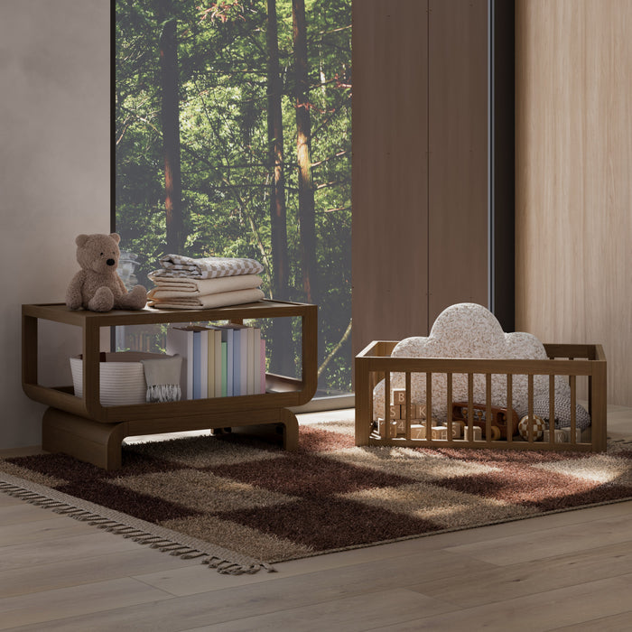Storkcraft Santorini Deluxe 3-in-1 Convertible Bassinet - Hazelnut