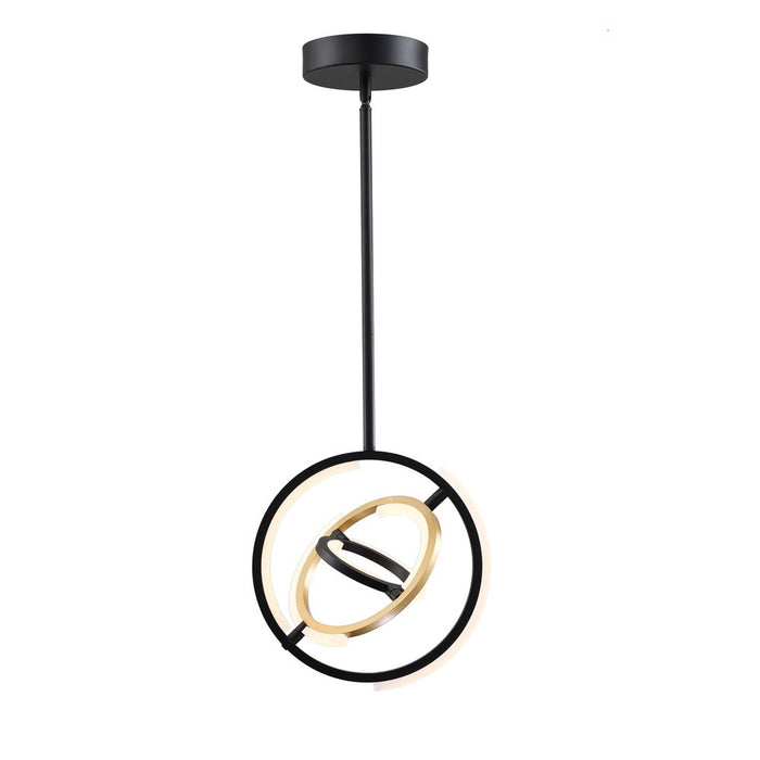Trilogy Collection 13\" Integrated LED Pendant - Black & Gold