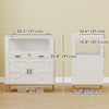 PawHut Hamster Cage with Storage Cabinet, Guinea Pig Cage with Pull Out Drawer and Acrylic Panels, Ventilated Small Animal Habitat for Bunny, Hedgehog, Gerbil, 30" x 19.5" x 36"