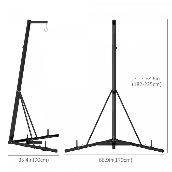 Soozier Punch Bag Stand For Heavy Bag, Foldable And Height Adjustable