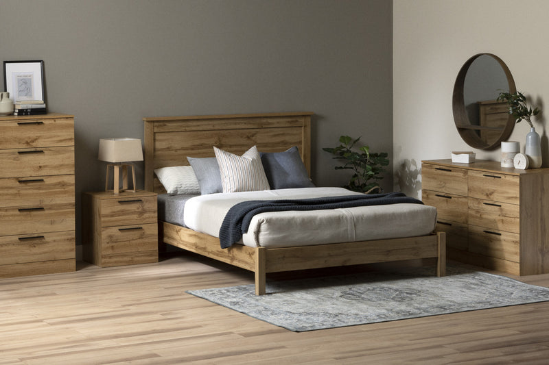 Step One Essential Queen Platform Bed - Nordik Oak 