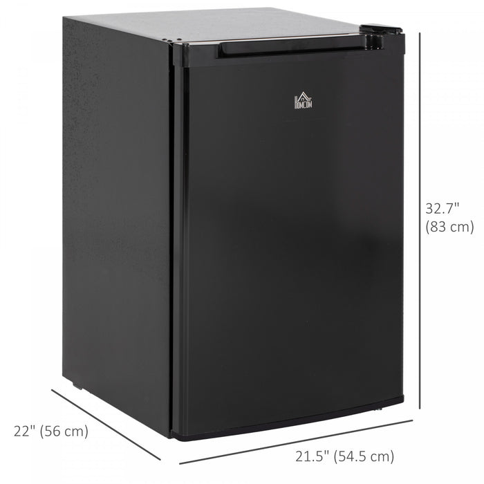 HOMCOM Compact Upright Freezer 3Cu.Ft Mini Freezer, Black