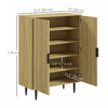HOMCOM 5-Tier Entryway Shoe Storage Cabinet with Adjustable Shelves