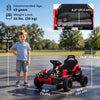 Qaba 24V Ride On Car for Big Kids, Electric Car for Kids with Dual 550W Motors, Remote Control, Soft Start, Metal Front Bumper, Cup Holder, Rear Storage, Max 5Mph for 3+ Y, Black