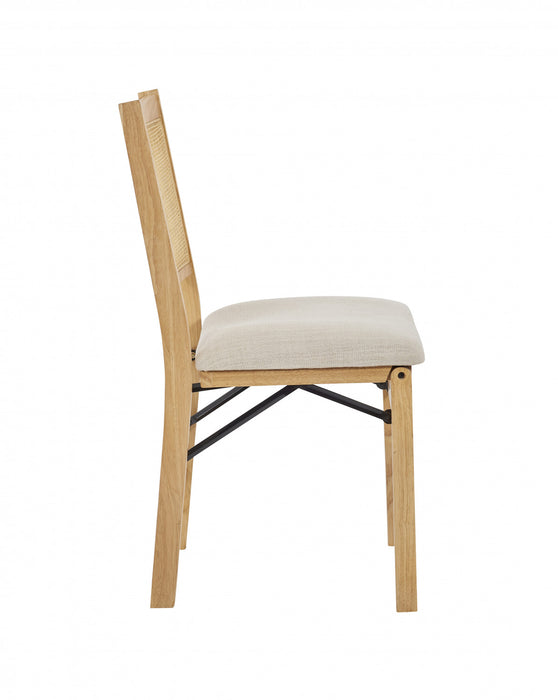 Bauer Fabric Cane Folding Dining Chair - Natural