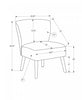 Monarch Specialties - Accent Chair, 33" H, Upholstered, Living Room, Bedroom, Brown Fabric, Walnut Wood Legs | Monarch Specialties - Chaise D'Appoint, 33"H, Rembourre, Salon, Chambre A Coucher, Marron, Pieds Bois De Noyer