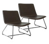 Maxwell Brown Lounger Chair - Set of 2