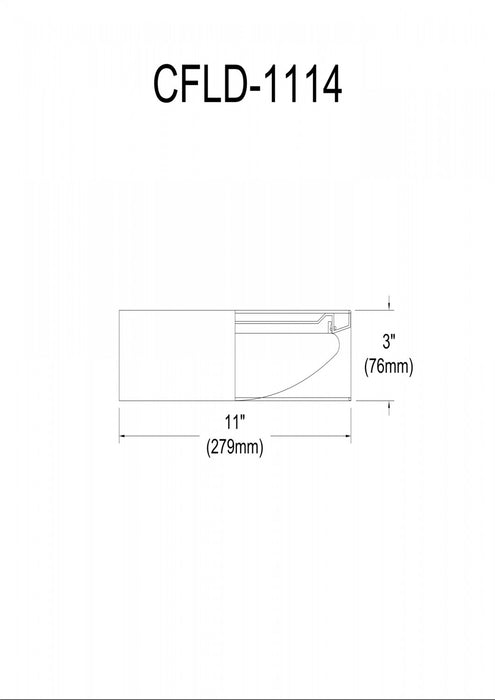 Dainolite Cfled Flush Mount 11\" White Shade Lamp