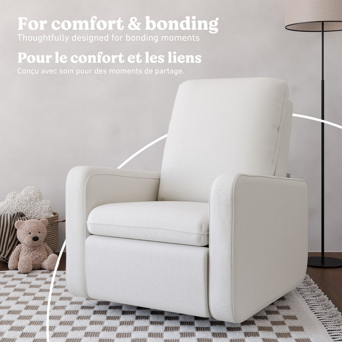 Graco Teddi Power Recliner - Ivory Basketweave